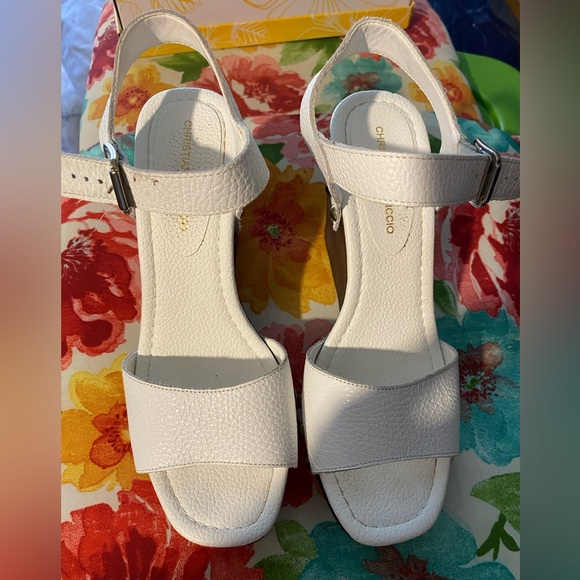 White Wedge Heels - Picture 3 of 5